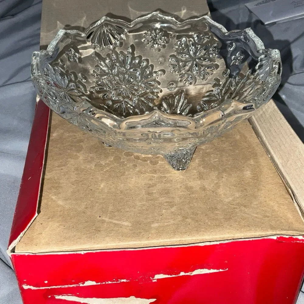 Mikasa Crystal Footed Bowl 6